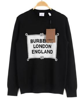 Burberry Black Rigging Intarsia Wool Sweater 3