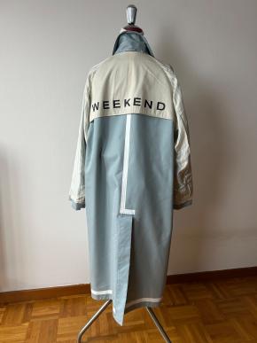 MaxMara Blue Canasta Cotton Trench Coat 2