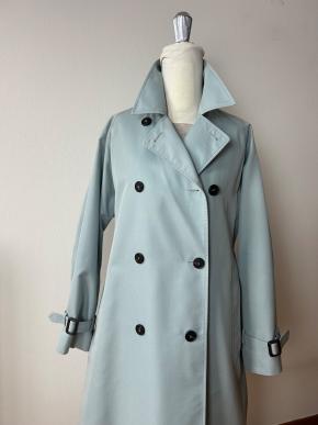 MaxMara Blue Canasta Cotton Trench Coat 5