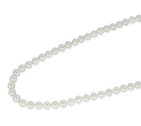 14k Yellow Gold Knotted Pearl Necklace 2