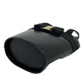Ferragamo Black Leather Vara Bow Top Handle Bucket Bag 6