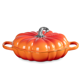 Le Creuset Cast Iron Pumpkin Shallow Casserole Dish (28cm) 4