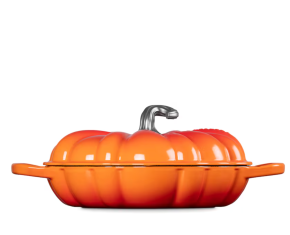 Le Creuset Cast Iron Pumpkin Shallow Casserole Dish (28cm) 6