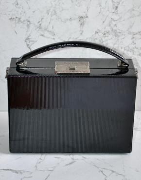 Saint Laurent Black Leather Top Handle Bag 7