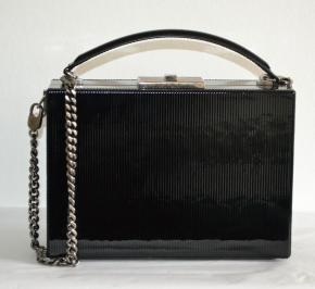 Saint Laurent Black Leather Top Handle Bag 8
