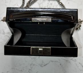 Saint Laurent Black Leather Top Handle Bag 4
