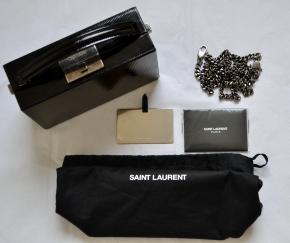 Saint Laurent Black Leather Top Handle Bag 2