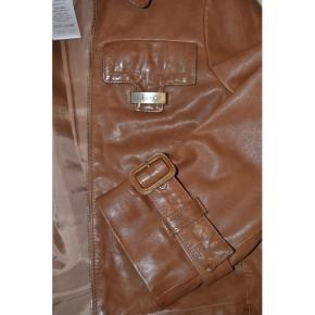 Celine Tan Leather Cropped Jacket 5
