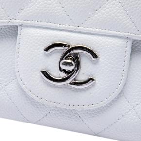 Chanel White Jumbo Classic Caviar Single Flap 5