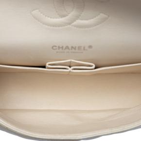 Chanel White Medium Classic Caviar Double Flap 4