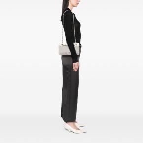 Chanel White Medium Classic Caviar Double Flap 6