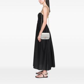 Chanel White Mini Quilted Caviar Chain Soul Flap 7