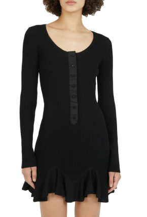 Stella McCartney Fluted Ribbed Mini Dress 5
