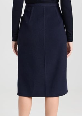 Vince Brushed Recycled Wool-Blend Pencil Skirt 6