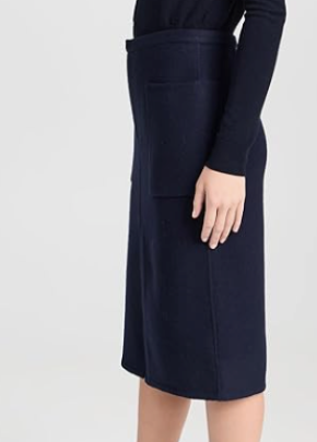 Vince Brushed Recycled Wool-Blend Pencil Skirt 7