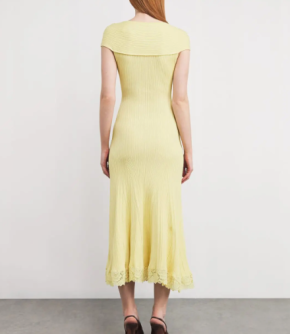 Self-Portrait Lace-Trim Off-The-Shoulder Midi Dress 6