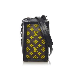 Monogram Canvas Yellow Flocked Limited Edition Vertical Soft Trunk Bag 10