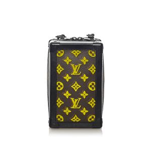 Monogram Canvas Yellow Flocked Limited Edition Vertical Soft Trunk Bag 3