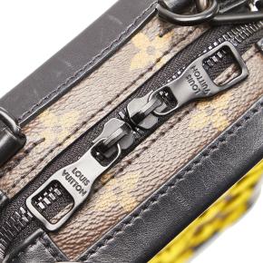 Monogram Canvas Yellow Flocked Limited Edition Vertical Soft Trunk Bag 8