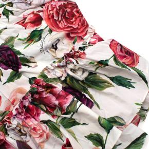 White Rose Print Cotton Dress & Bloomers 3