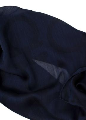 Blue Gancini Print Scarf 4