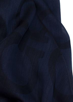 Blue Gancini Print Scarf 6