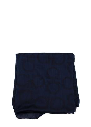 Blue Gancini Print Scarf 2