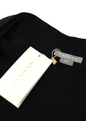 Black Embroidered Silk-Satin Kimono Jacket & Trousers 14