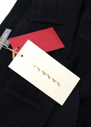 Black Embroidered Silk-Satin Kimono Jacket & Trousers 8