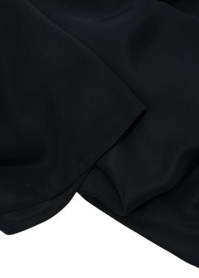 Black Embroidered Silk-Satin Kimono Jacket & Trousers 12