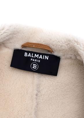 Oversize Shearling and Suede Coat 8