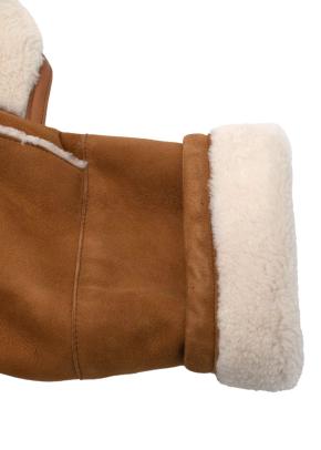 Oversize Shearling and Suede Coat 6