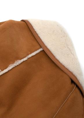 Oversize Shearling and Suede Coat 5