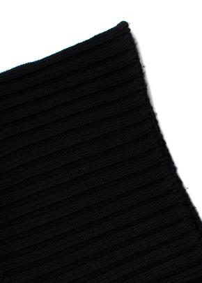 Black Wool Knitted Vest 7