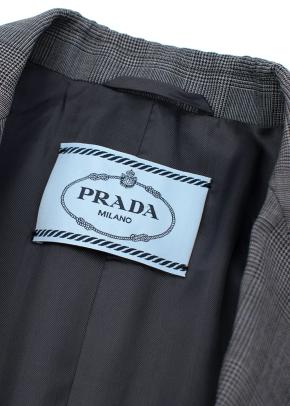 Grey wool Prince of Wales checked blazer 4