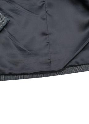 Grey wool Prince of Wales checked blazer 9