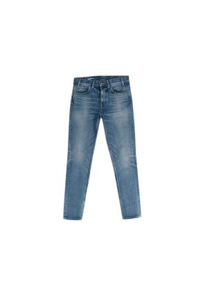Mid-wash SL-003 skinny leg jeans 2