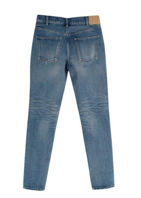 Mid-wash SL-003 skinny leg jeans 3