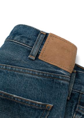 Mid-wash SL-003 skinny leg jeans 5