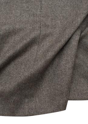 beige & black basketweave cashmere blazer 11