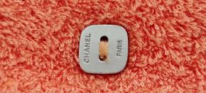 Chanel Orange Textured Knit Jacket 6