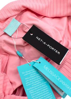 Blush-pink ribbed Bel Air underwired bikini 8