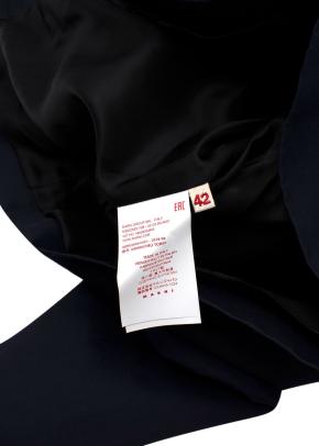 Blue Boxy Jacket with Contrast Stitching 8