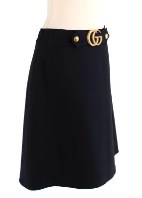 Black GG A Line Skirt 2
