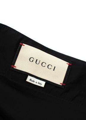 Black GG A Line Skirt 6