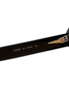 Black Grommet Embellished Round Sunglasses 9