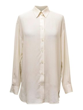 Emporio Armani Cream Silk Blouse