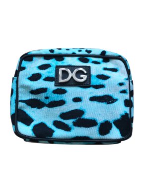 Dolce and Gabbana Mini Blue Leopard Bag