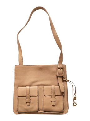 Loro Piana pocketed camel leather cross body bag