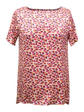 Yolke Silk Print Top